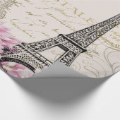 Kunstillustratie van de  Eiffeltoren in Parijs Cadeaupapier (Hoek)