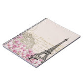 Kunstillustratie van de  Eiffeltoren in Parijs Notitieboek (Linkerzijde)
