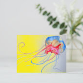 Kunstillustratie van het zee van kwallen briefkaart (Staand voorkant)