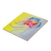 Kunstillustratie van het zee van kwallen tegeltje (Zijkant)