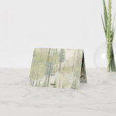 Kunstillustratie van moderne simplistische vogels bedankkaart (Achterkant)