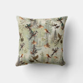 Kunstillustratie van moderne simplistische vogels kussen (Achterkant)