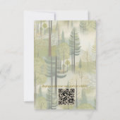 Kunstillustratie van moderne simplistische vogels RSVP kaartje (Achterkant)