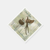 Kunstillustratie van moderne simplistische vogels servet (Hoek)