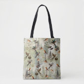 Kunstillustratie van moderne simplistische vogels tote bag (Voorkant)