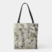 Kunstillustratie van moderne simplistische vogels tote bag (Achterkant)