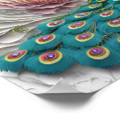 Kunstillustratie van pauw poster (Hoek)