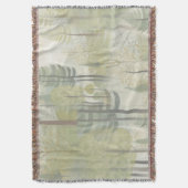 Kunstillustratie van pijnbomen in een moderne stij deken (Voorkant Verticaal)