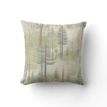 Kunstillustratie van pijnbomen in een moderne stij