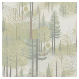 Kunstillustratie van pijnbomen in een moderne stij stof