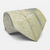 Kunstillustratie van pijnbomen in een moderne stij stropdas (Opgerold)