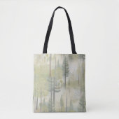 Kunstillustratie van pijnbomen in een moderne stij tote bag (Voorkant)
