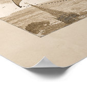 Kunstillustratie vliegmachine poster (Hoek)