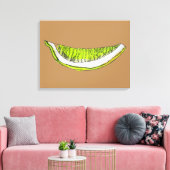 Kunstillustratie waterverf citrusvruchten canvas afdruk (Insitu (Woonkamer))