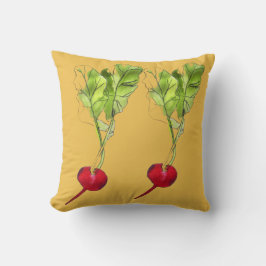 Kunstillustraties voor de waterverf van radijs kussen