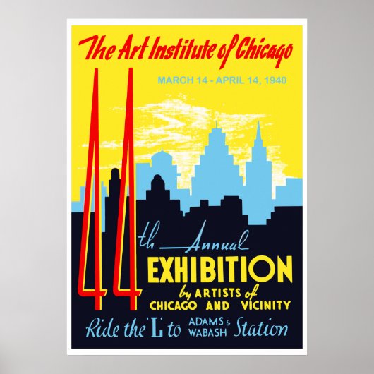 Kunstinstituut van Chicago Poster (Voorkant)