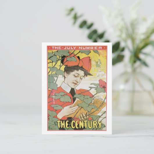  kunstjaar juli briefkaart (Staand voorkant)