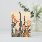  kunstJapans Iris-bloem Briefkaart (Staand voorkant)