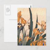  kunstJapans Iris-bloem Briefkaart (Voorkant / Achterkant)