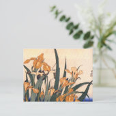  kunstJapans Iris-bloem Briefkaart (Staand voorkant)