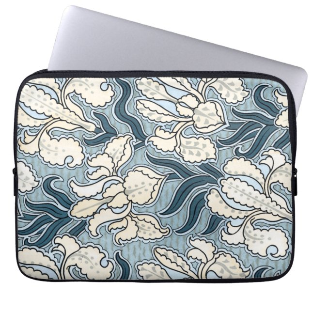  kunstje , nieuw Iris bloemen , floreel patroon Laptop Sleeve (Voorkant)