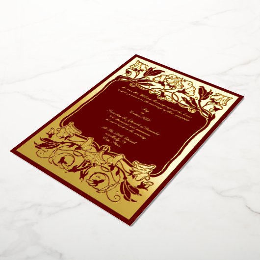  kunstje - Vloergrenshuwelijk Folie Uitnodiging (Gedraaid)