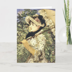 Kunstkaart, "Jeanne, Lente" Wenskaart Kaart