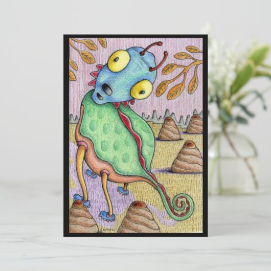 Kunstkaart met speciale functies van Denis Gaston  Kaart (Staand voorkant)