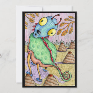 Kunstkaart met speciale functies van Denis Gaston  Kaart
