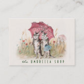   kunstkaart - Romantische katten Visitekaartje (Voorkant)