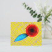 Kunstkaart van canvas briefkaart (Staand voorkant)
