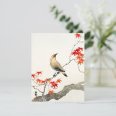  kunstkaart van de Japanse pest Ohara Koson (Staand voorkant)