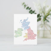 Kunstkaart voor Engeland/Groot-Brittannië Slang Wo Briefkaart (Staand voorkant)