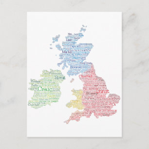 Kunstkaart voor Engeland/Groot-Brittannië Slang Wo Briefkaart