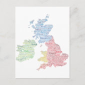 Kunstkaart voor Engeland/Groot-Brittannië Slang Wo Briefkaart (Voorkant)
