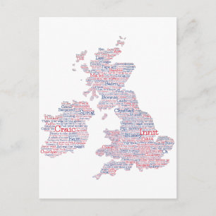 Kunstkaart voor Engeland/Groot-Brittannië Slang Wo Briefkaart