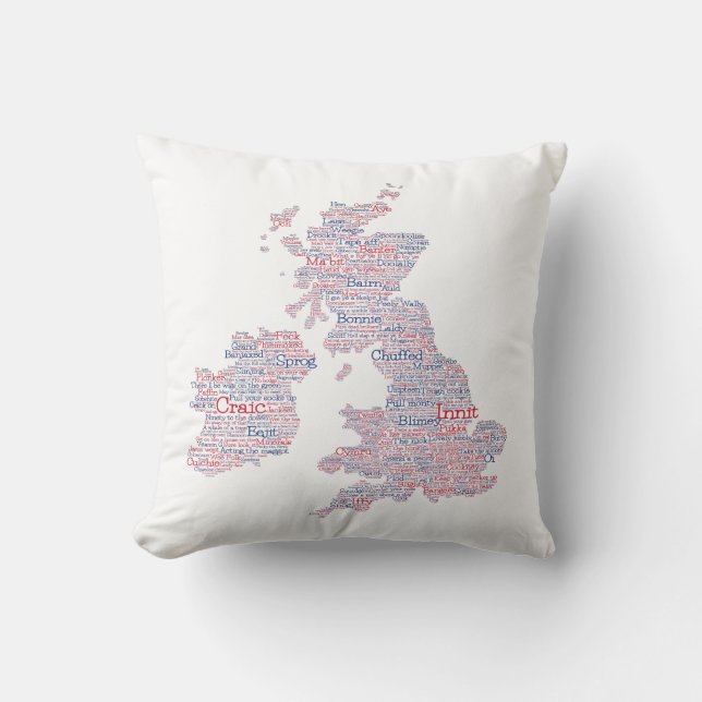Kunstkaart voor Engeland/Groot-Brittannië Slang Wo Kussen (Voorkant)
