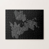 Kunstkaart voor Engeland/Groot-Brittannië Slang Wo Legpuzzel (Horizontaal)