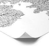 Kunstkaart voor Engeland/Groot-Brittannië Slang Wo Poster (Hoek)