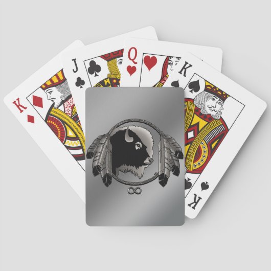 Kunstkaarten op basis van stamhout, speciaal ontwo pokerkaarten (Achterkant)