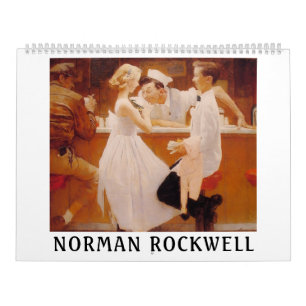 Kunstkalender van Norman Rockwell Vintage Muurkale Kalender