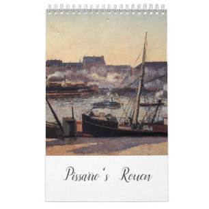 Kunstkalender voor de Rouen van Pissarro (11 x 7 i Kalender