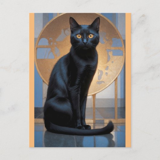 kunstkat briefkaart (Voorkant)