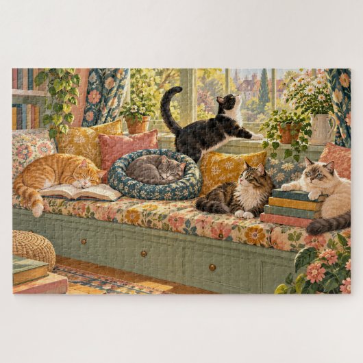 kunstkatten 1000-delig legpuzzel (Horizontaal)