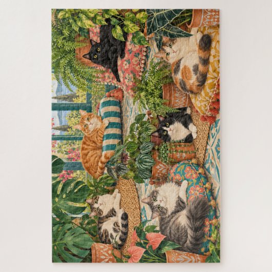 kunstkatten 1000-delig legpuzzel (Verticaal)