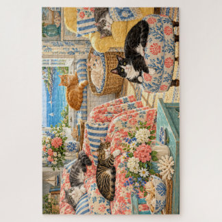 kunstkatten 1000 stukjes puzzel