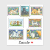 KUNSTKATTEN EN STICKERS VAN LANDBOUWKITTEN (Vel)