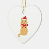 Kunstkeramiek in kerstkat Illustratie Keramisch Ornament (Links)