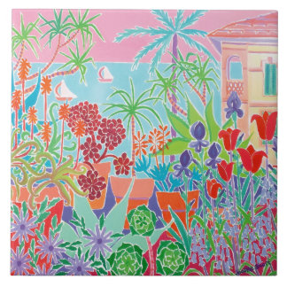 Kunstkeramische tegels: Joanne Short, Côte d'Azur Tegeltje