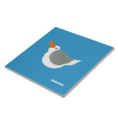 Kunstkeramische tegels: John Dyer Flying Seagull Tegeltje (Zijkant)